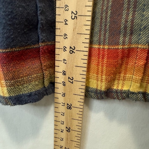 Burton Vibrant Gorpcore grunge Plaid Flannel Button-Down Shirt Size Large - Picture 8 of 10